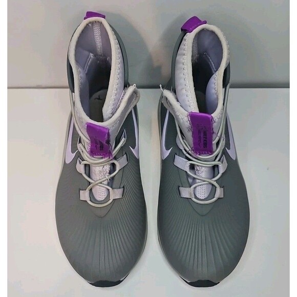 Nike Binzie Waterproof Rain Boots Sneakers Youth Size 13C Gray Purple BQ5381-003 - Picture 4 of 7